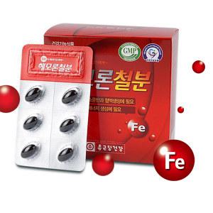 종근당건강 헤모론 철분제 철분제 엽산 500mg x 120캡슐 에너지,혈액생성