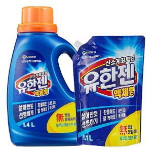 유한젠 산소표백제 1.4L + 리필 1.1L /액체형