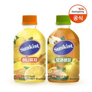 썬키스트 280ml 모과생강 12입 + 허니유자 12입