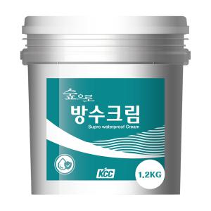 KCC 숲으로 방수크림 투명 침투 방수제 외벽 옥상 바닥 콘크리트 타일 누수 1.2KG