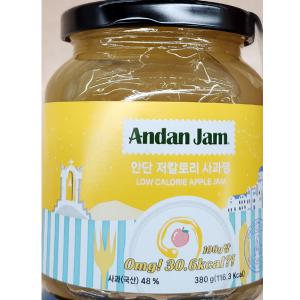 안단 저칼로리 사과잼 380g 과일잼 ANDAN JAM