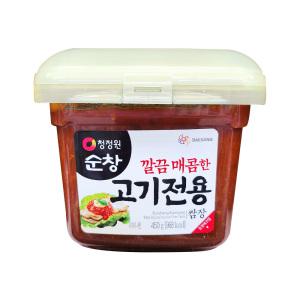 [박스] 청정원 고기전용 쌈장 450g 12입 식자재마트 펜션음식 도매가