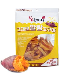 참좋은간식 그대로 말랑고구마 스틱 250g  강아지간식