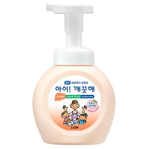 [아이깨끗해] 아이깨끗해 향균 폼 핸드솝 용기(250ml) 복숭아향 손세정제 거품형 핸드워시