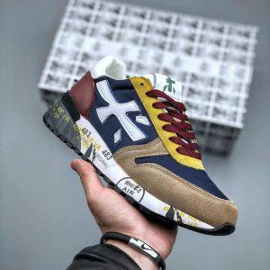 PREMIATA 남성용 통기성 캐주얼 신발, 라이트닝 스케이트보드 러닝화, 학생 커플 야외 스니커즈, Eur40-45