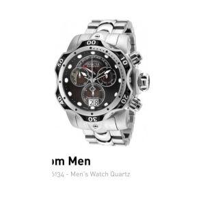 Invicta Venom Platinum Select Swiss Made 52mm Stainless Steel Men’s Watch 26134 854591