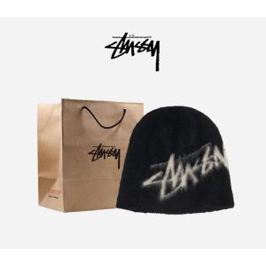 STUSSY 스투시 비니 브러쉬드 아웃 스탁 스컬캡 FREE(54-60)