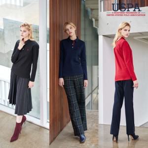 [USPA] 2019 FW 화이트라벨 폴로 기모 카라티셔츠 여성 3종