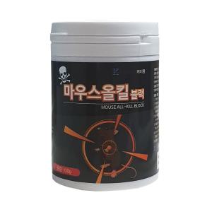 마우스올킬 블럭 쥐약 100g 3통 쥐구제 퇴치 본드 쥐끈끈이 덫 트랩