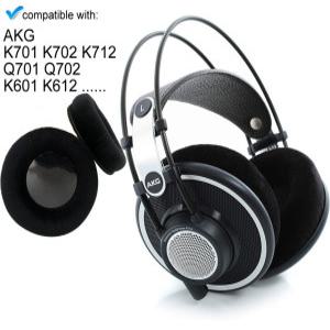 AKG K701 K702 이어패드 교체 커버 쿠션 K7XX Q701 K612 K712 이어 쿠션 커버 패드 가죽 교체 호환 캡