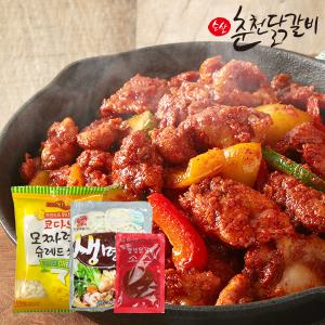 [춘천닭갈비]국내산 닭으로 만든 순살 춘천닭갈비 1kg +치즈+생면사리+소스