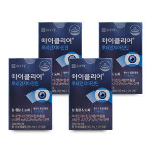 종근당 차인표 아이클리어 루테인지아잔틴 500mg X 30캡슐 4박스