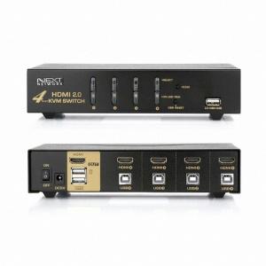 이지넷유비쿼터스 넥스트 1:2 USB HDMI v2.0 KVM스위치 (NEXT-7002KVM-4K)