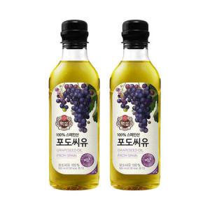 백설 포도씨유500ML 2개