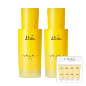 한율 달빛유자C 세럼 듀오, 30ml, 2개 + 증정(수면팩, 15ml, 4개)