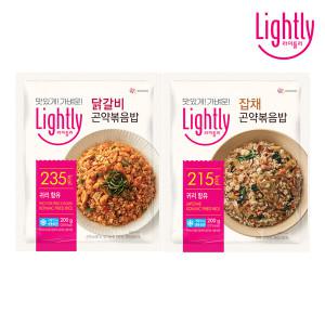 라이틀리 닭갈비 곤약볶음밥 200g x 8개/잡채 곤약볶음밥