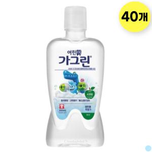 어린이 키즈 가그린 무알콜 가글 사과향 380ml 40개