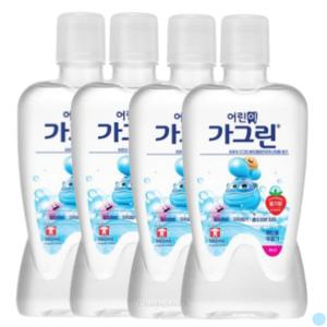 어린이 키즈 가그린 무알콜 가글 딸기향 380ml 4개