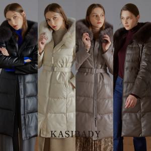 [KASIBADY]카시바디 23FW 여성 사가폭스퍼 유럽산 램스킨 구스다운