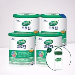 셀렉스 NEW코어프로틴 프로 304g 고소한맛 4캔 텀블러 동식물성 단백질 균형설계 헬스보충제