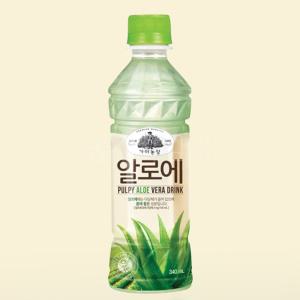 알로에 음료수 340ml 24개 1박스 주스 작은 페트병 드링크 대량 단체 구매