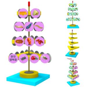 공중부양 곤충 한살이 만들기 (1인용) 성장과정 탈바꿈 관찰 생태 자석