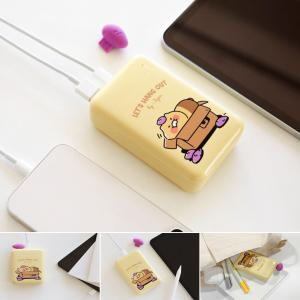 배터리 대용량 휴대용 야외 고속 충전 빠떼리 캠핑 빠떼리 춘식이 10000mAh