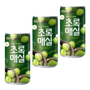 웅진식품 초록매실 180ml 캔 x 60개