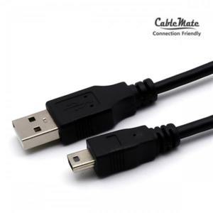 CableMate USB2.0 to 미니5핀 케이블 2M 블랙 CM1704 AM-Mini5P 충전 데이터전송