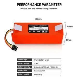 샤오미 Roborock 2024 교체 배터리 로봇 진공 청소기 S55 MAX 부품용 14.4V 12800mAh