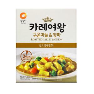 청정원 3분 카레여왕 구운마늘양파 160g