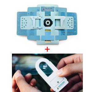 폴드스코프 + LED돋보기 액세서리 Kit 세트/종이현미경/Foldscope + LED돋보기세트/Basic Classroom Kit