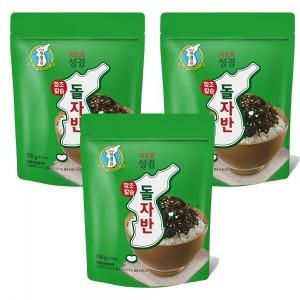 성경김본사 지도표 성경김 함초칼슘 돌자반 150g 3봉