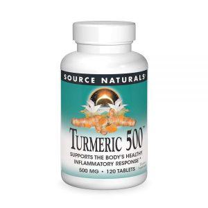 Source naturals Naturals 강황, 신체의 건강한 염증 반응 지원*, 500mg - 120정