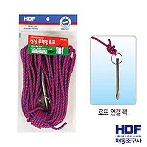 [09피싱]해동 싱싱 부력망 로프 20m+로프팩 HB-338 물에뜨는