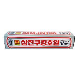 호일 250mmX30mX16   삼진 은박 쿠킹호일 / 30EA