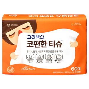 크리넥스 코편한티슈 60매x1개