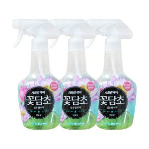 엘지 샤프란케어 꽃담초 섬유탈취제 연꽃향 400ml 3개