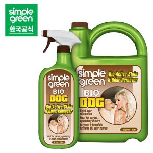 심플그린 simple green 강아지 탈취제 3.78L + 946ml 얼룩 및 냄새제거제 애완 반려동물 스프레이 대용량