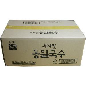 농협 우리밀 급식용 통밀 국수 500g 25개 이강산닷컴