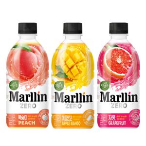 웅진 자연은 더말린 3종(복숭아4+애플망고4+자몽4) 500ml, 총 12페트