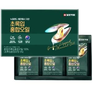 리듀몰  일양약품 초록입홍합오일캡슐 300mg x 30캡슐 x 3개입