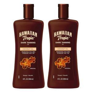 Hawaiian Tropic 다크 태닝 오일 오리지널 226.8g8온스 2팩 핫템 잇템