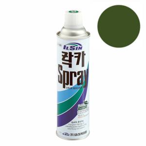 일신 락카 스프레이 뿌리는 페인트 국방색 420ml