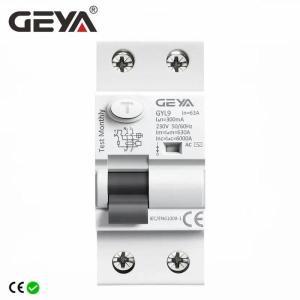 전기 자재 GEYA GYL9 AC 유형 RCCB 전자기 잔류 전류 회로 차단기, AC ELCB 2 극 25A 40A 63A 100A RCD 30m