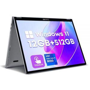 CHUWI Miook X 2in1 터치스크린 노트북 10.5 512GB SSD 12GB RAM 인텔 N100최대 3.4GHz 윈도우 11 컨버터블