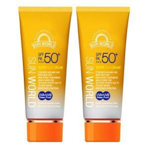 썬월드 수퍼 선크림 썬크림 1+1 / SPF50+ PA+++ 80ml 워터프루프 자외선차단 기능성