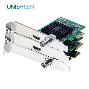 UNISHEEN Vmix OBS 스트리밍 라이브 방송 HD PCIe 1080P 리눅스 SDI HDMI 비디오 캡처 카드