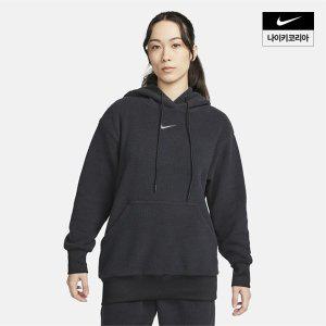 [매장정품] 나이키 NIKE 브랜드관 여성 스포츠웨어 플러시 풀오버 후디 DQ6841-010