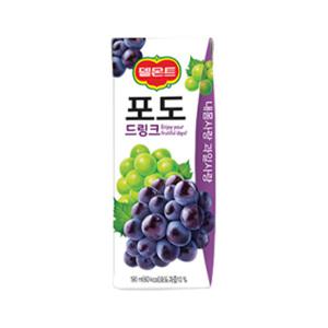 델몬트 포도 드링크 190ml 24팩 과즙 종이팩 음료수